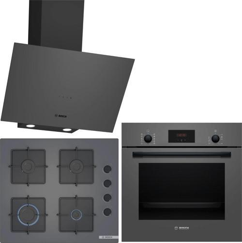 Antrasit Gri Ankastre Set HBF512BH1T - POP6C9P30O - DWK64PJ70T