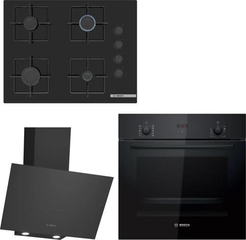 Siyah Ankastre Set HBF512BB1T - POP7C6P30O - DWK64PJ60T / Ocak 67 cm!!