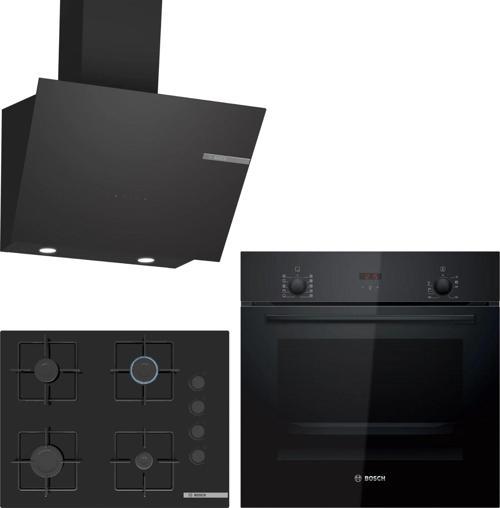 Siyah Ankastre Set HBF512BB1T - POP7C6P30O - DWK66PJ60T / Ocak 67 cm !!