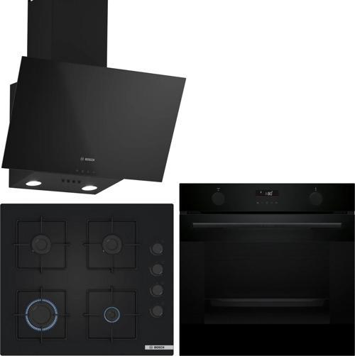 Siyah Ankastre Set HUA736EA0T-POP6C6P30O-DWK63PJ60T  / Buhar Destekli Ankastre Fırın