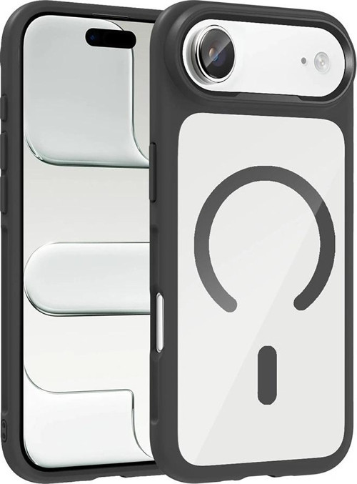 Apple iPhone 17 Air Kılıf M-Safe Şarj Özellikli Metal Kamera Çerçeveli Redclick Tiko Kapak