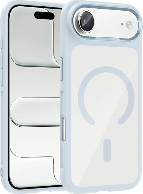 Apple iPhone 17 Air Kılıf M-Safe Şarj Özellikli Metal Kamera Çerçeveli Redclick Tiko Kapak