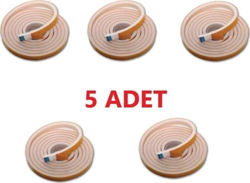 5 Adet 9 Metre Pencere Izolasyon Bandı Yapışkanlı Cam Yalıtım Süngeri Rüzgar Soğuk Kesici