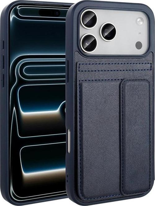 Apple iPhone 17 Pro Max Kılıf PU Deri Kartlıklı Redclick Sevilla Kapak