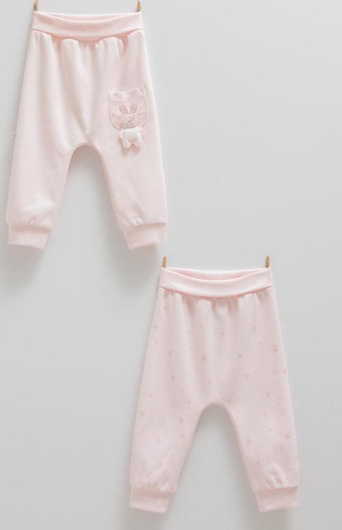 CUTE RABBIT CEP DETAYLI PATİKSİZ İKİLİ PANTOLON - CARAMELL  - APK1486 - Pembe - 12 - 18 Ay - APK1486-Pembe-12 - 18 Ay Pembe