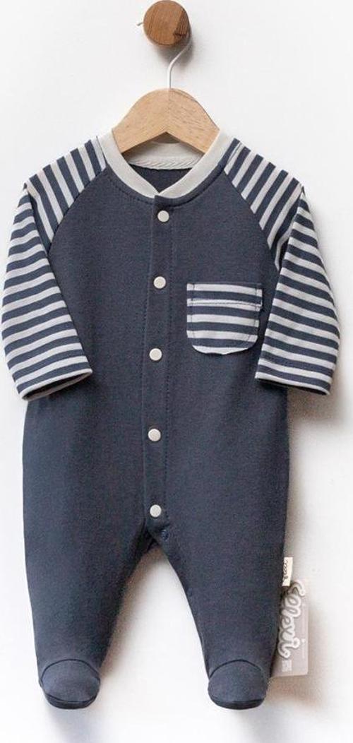 CEPLİ ÇİZGİLİ PATİKLİ İKİ İPLİK TULUM - Antrasit - 3 - 6 Ay - FLE252440-Antrasit-3 - 6 Ay Antrasit