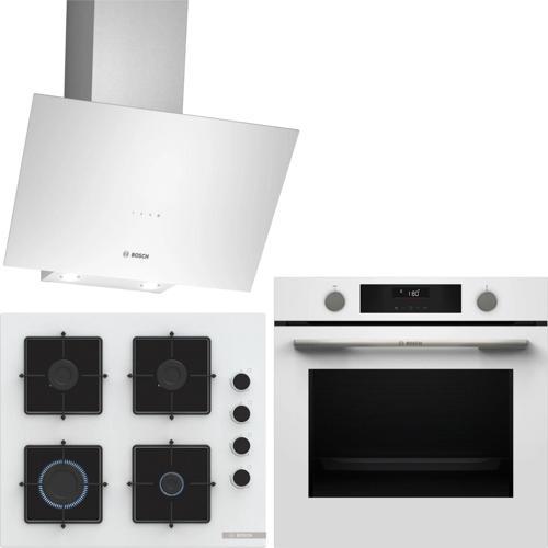 Beyaz Ankastre Set HUA736EV0T-POP6C2P30O-DWK64PJ20T / Buhar Destekli Ankastre Fırın