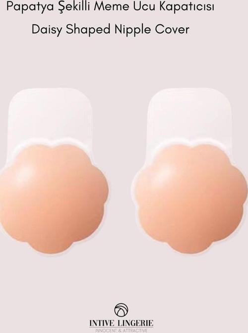 Intive Kadın Silikon Ten Rengi Çiçek Şekilli Meme Dikleştirici Göğüs Asansörü/Kapatıcı