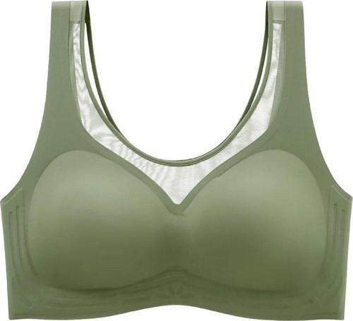 Isabel Tül Detaylı İthal Dikişsiz Balensiz İce-Silk Bralet-Spor Sütyeni -681