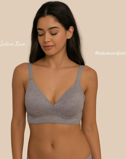 SoftEase V Yaka Balensiz Dikişsiz Lazer Kesim Rahat Soft Kumaştan Fitilli Kopçalı Sütyen