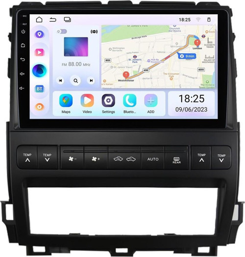 TOYOTA PRADO 2003-2009 Android Auto Carplay Navigasyon Multimedya Sistemi (yazılımsal)