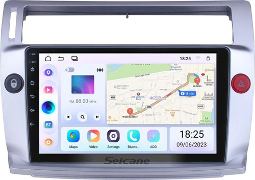 Citroen Eski C-Quatre 2009 Android Auto Carplay Navigasyon Multimedya Sistemi (yazılımsal)