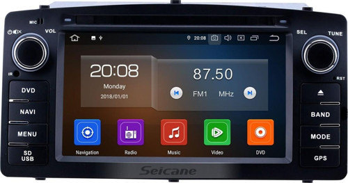 Toyota Corolla E120 BYD F3 2003-2012 Android Auto Carplay Navigasyon Multimedya Sistemi