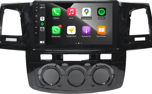 Toyota Hilux 2005-2008 Manuel Klima 8+128 GB Android Carplay Multimedya Sistemi (yazılımsal)