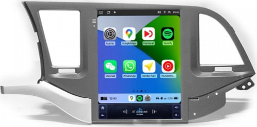 Hyundai Elantra 9.7 inç 2016-2020 Uyumlu Tesla Carplay Androidauto Android Multimedya Sistemi (yazılımsal)