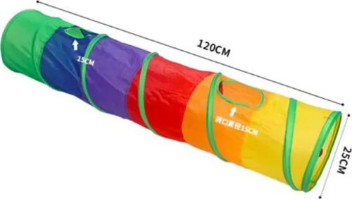 Düz Kedi Tüneli Katlanır Gökkuşağı Uzun Düz Kedi Köpek Oyun Tüneli Evcil Hayvan Oyun Tüneli