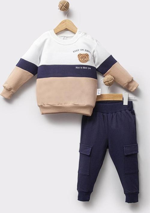 GARNİLİ BİSİKLET YAKA ALT ÜST TAKIM - Lacivert - 3 Yaş LACİVERT