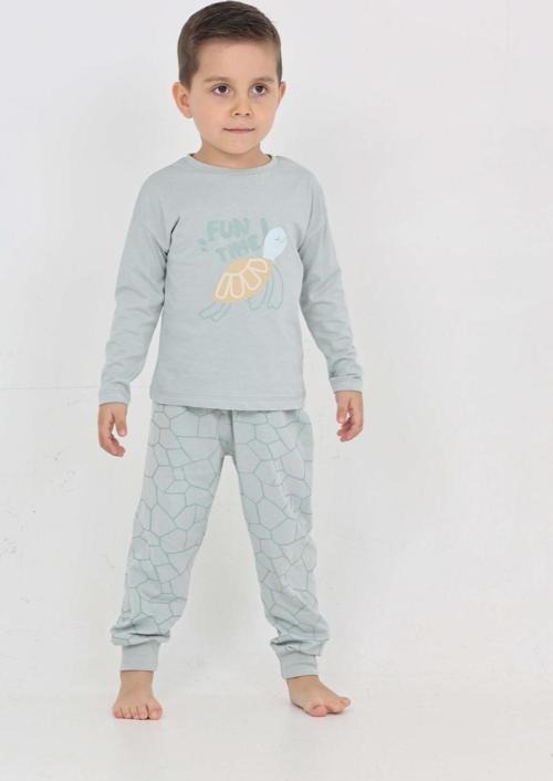 Toontoy Erkek Çocuk Kaplumbağa Baskılı Pijama Takım