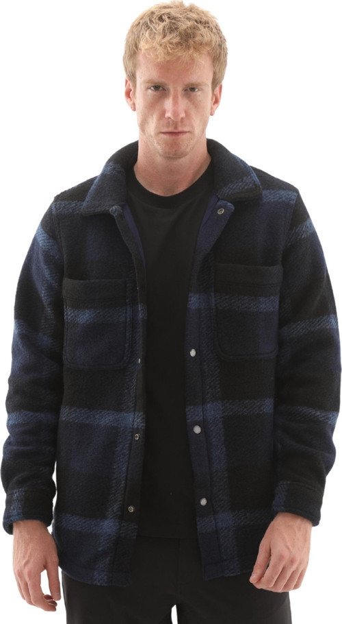 B0A44HBV821-R Timberland Wool Blend Shacket Erkek Ceket Lacivert
