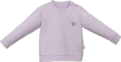 LITTLE HEART NAKIŞLI İKİ İPLİK KIZ SWEATSHIRT - NEC231231-Lila-1 - 2  Yaş Lila