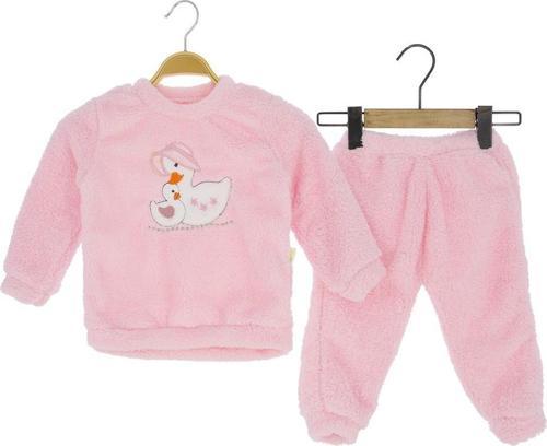 WELSOFT ÖRDEK NAKIŞLI ALT ÜST TAKIM - Pembe - 24 Ay - HYT1236-Pembe-24 Ay Pembe