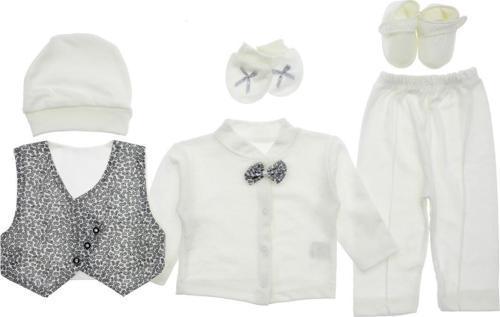 YAN DÜĞMELİ MEVLÜT TAKIM - PNN209-Gri-0 - 3 Ay Gri