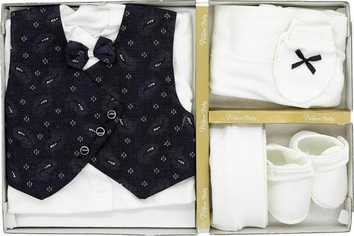 YAN DÜĞMELİ MEVLÜT TAKIM - PNN209-Lacivert-0 - 3 Ay LACİVERT