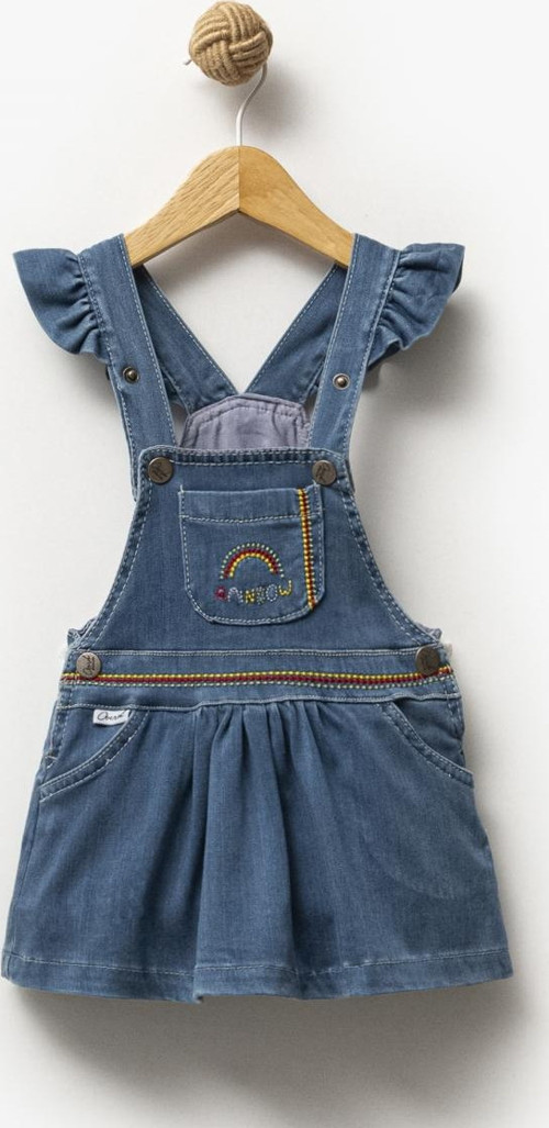 NAKIŞLI FIRFIR DETAYLI DENIM JILE - Mavi - 2 Yaş Mavi