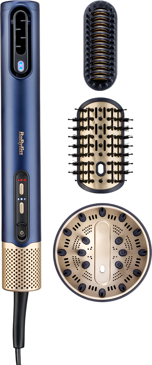 Saç Kurutma ve Şekillendirme Seti Air Wand, Difüzör Başlık dahil, 1600W, 3 Başlık, İyon Teknolojisi