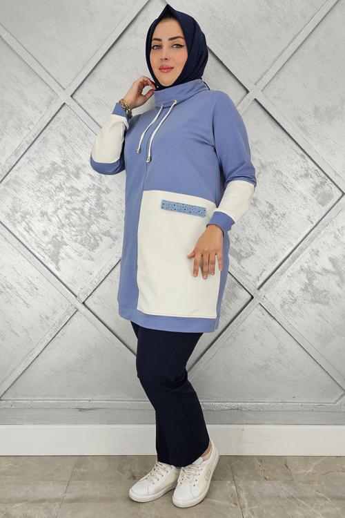 KADIN KOMBİNLİ BOĞAZLI TESETTÜR TUNİK