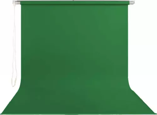 Yf Nice Stil Fon 195 cm X 400 cm Sonsuz Yeşil Fon Perdesi Seti