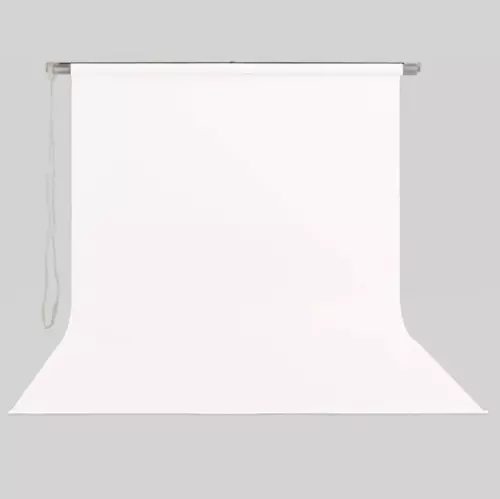 Stil Fon 195 cm X 400 cm Beyaz Fon Perdesi Seti