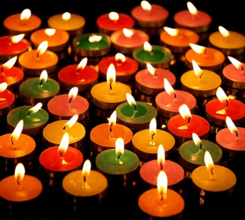 50 Li Yuvarlak Mum Kırmızı Tealight Mum Doğum Günü Parti Süsleme