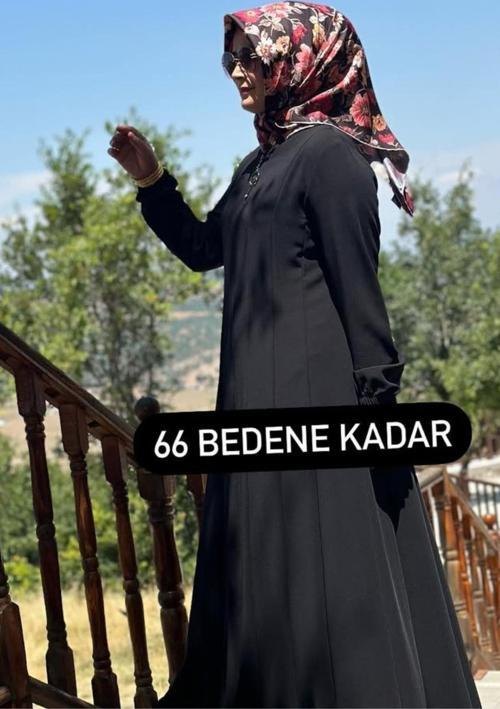 Kadın Giyim Büyük Beden Tesettür 16 Parça Mevlana Ferace