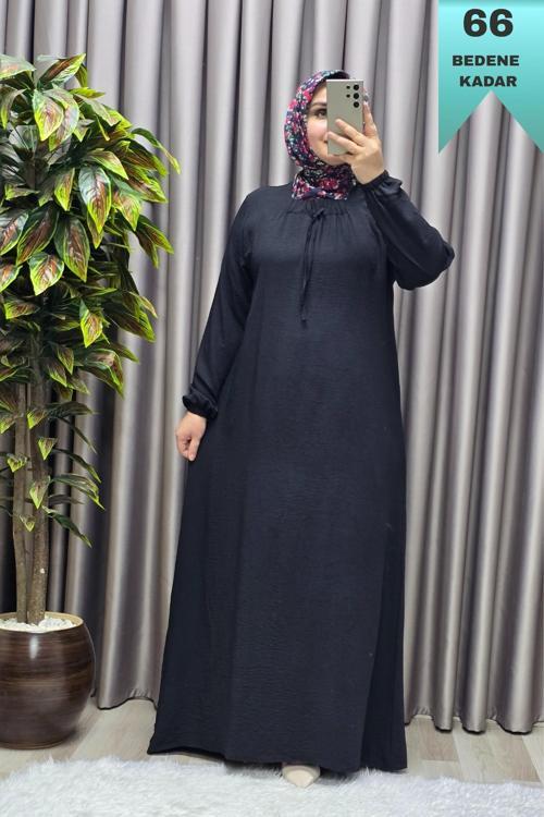 Kadın Tesettür Büyük Beden Giyim Aerobin Elbise 