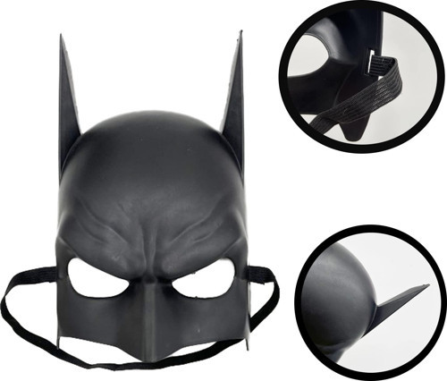 Siyah Çocuk Batman Maskesi Lastikli