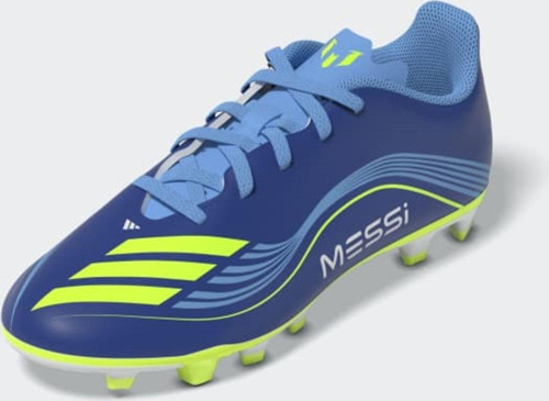 F50 Messi Club Firm-Multi Ground Çocuk Mavi Çim Saha Kramponu
