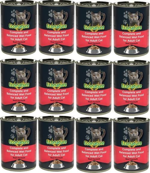 Yetişkin Kedi Sığır Etli 400gr X 12 Adet
