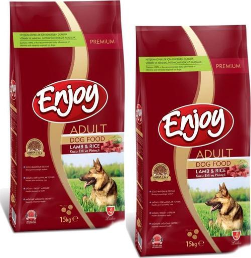 Kuzu Etli  ve Prinçli Yetişkin Köpek Maması 15 Kg 2 Adet