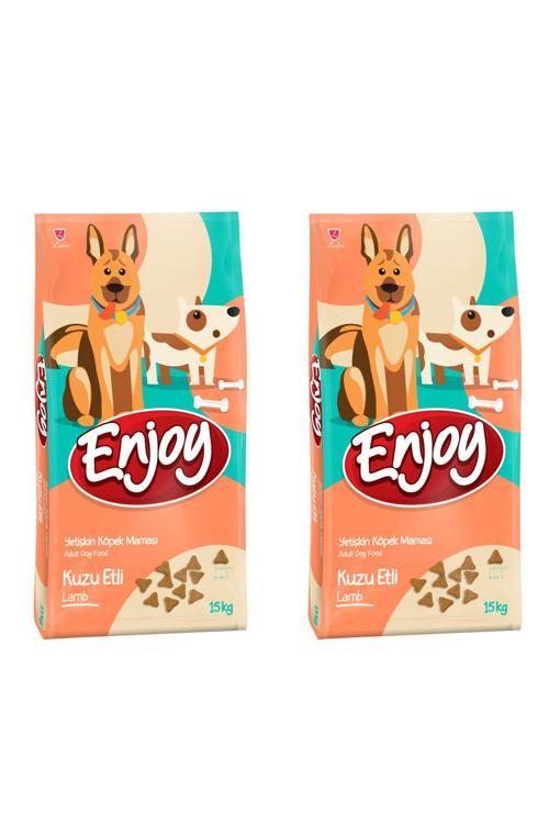 Kuzu Etli  ve Prinçli Yetişkin Köpek Maması 15 Kg 2 Adet