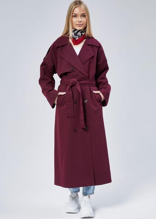 Kadın Oversize Astarlı Uzun Trençkot