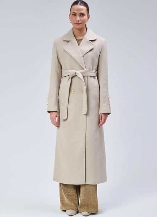 Kadın Kol Düğme Detaylı Regular Astarlı Kaban