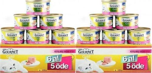 Gold Sığır Etli Kıyılmış Yetişkin Kedi Maması 85 Gr 12 Al 10 Öde