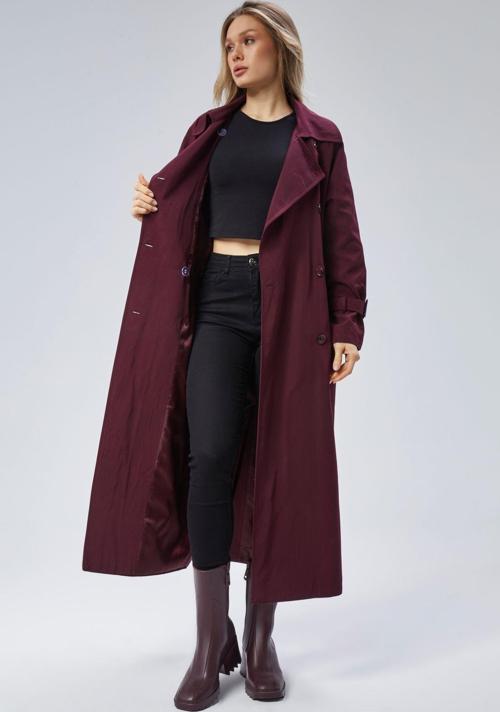 Kadın Oversize Kuşaklı Trençkot