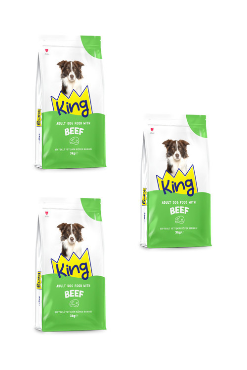 Biftekli Yetişkin Köpek Maması 3 Kg*3 Adet