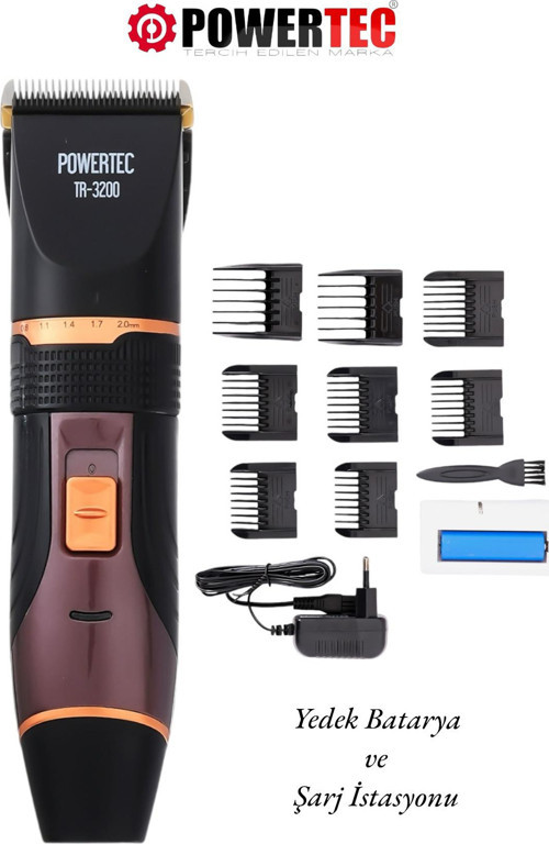 TR-3200 Profesyonel Şarjlı Saç Sakal Tıraş Makinesi