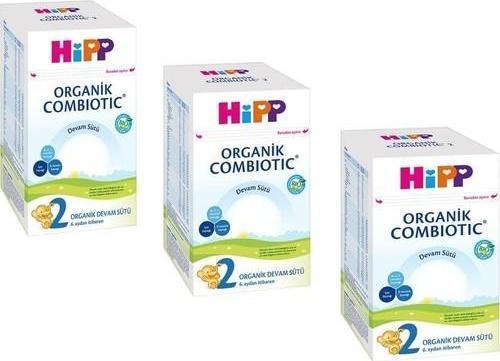 2 Organik Combiotic Bebek Sütü 800 gr 3 Adet