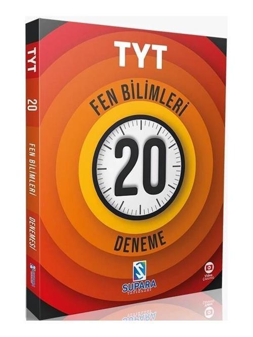 Supara YKS TYT Fen Bilimleri 20 Deneme Video Çözümlü Supara Yayınları