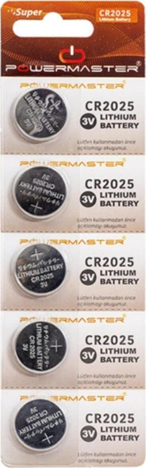 Powermaster 1 Kart 5 Adet Honda Civic Oto Kumanda Pili Cr2025 3v Lityum Para Pil 5li Bliste