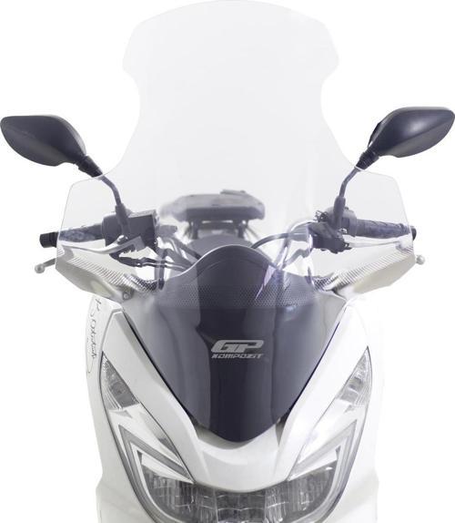 Honda PCX 125 / 150 2014-2017 Uyumlu Elcikli Ön Cam Şeffaf